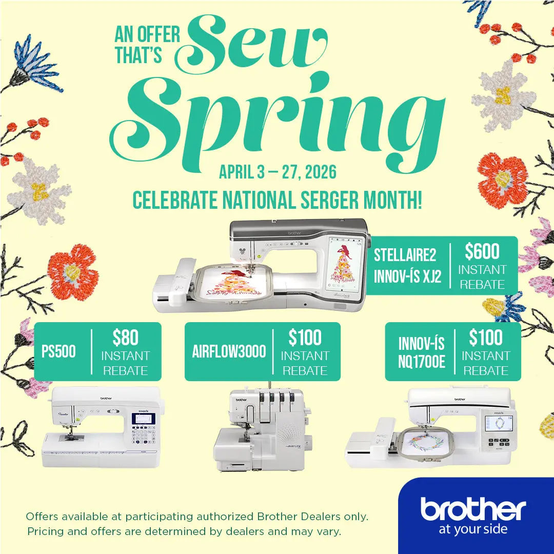 Brother-Spring-Sale-April-4-27-2026 Sewing Machine Outlet