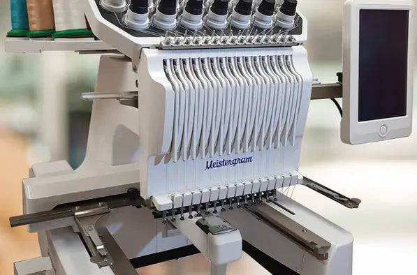 Meistergram PR-1500 15-Needle Commercial Embroidery Machine