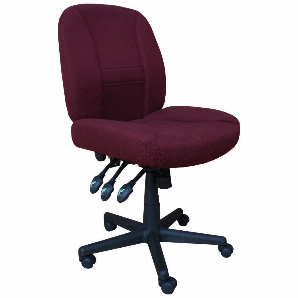 Horn 17090C 6-Way Deluxe Adjustable Sewing Chair in Burgundy