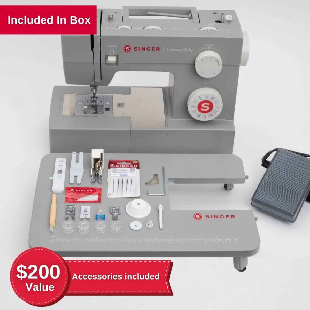 SINGER Heavy Duty 6360 Sewing Machine with Extension Table - official product image 3