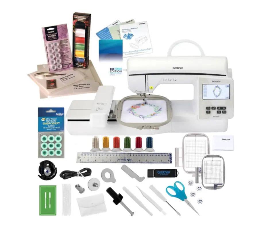 Brother NQ1700e Embroidery Machine with Starter Bundle
