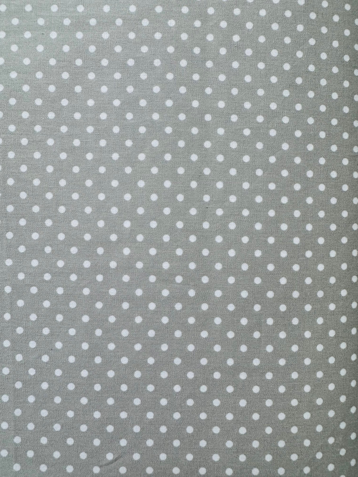 Gray White Polka Dot