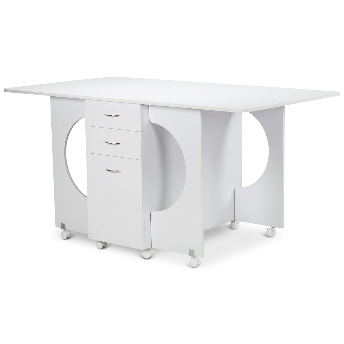 Koala Cutting Table CT-W001 in English White Ash - open workspace