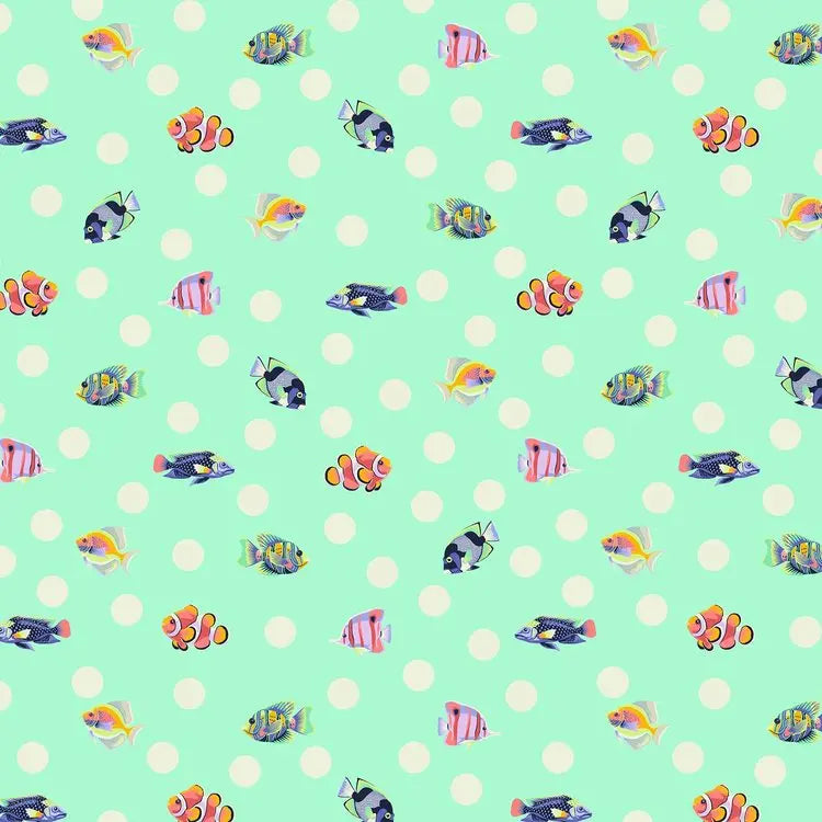 Tula Pink School Crossing/Seafoam