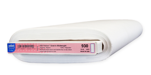 Pellon Sew-In Mid Weight Interfacing 930 White