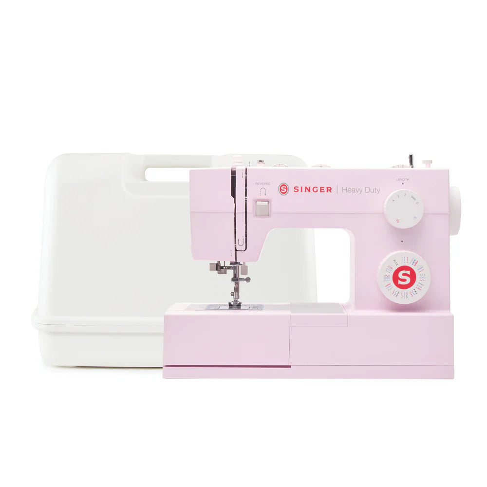 SINGER Heavy Duty 4452 Rosewater Pink Sewing Machine & Hard Case Bundle - official product image 1