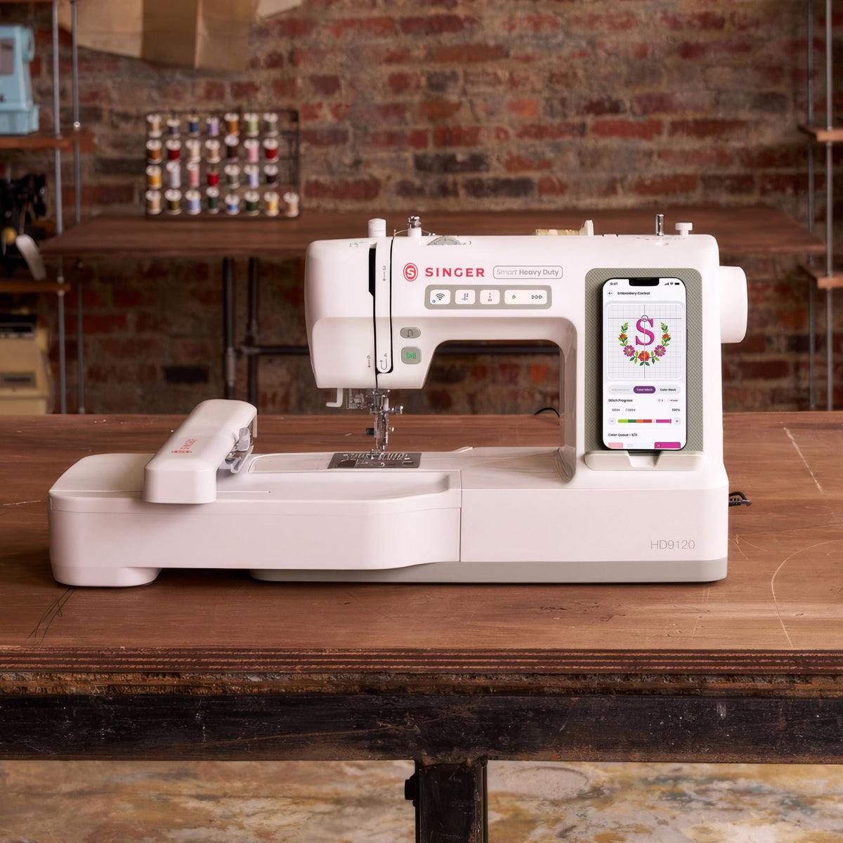 SINGER Smart Heavy Duty 9120 Sewing and Embroidery Machine - official product image 8