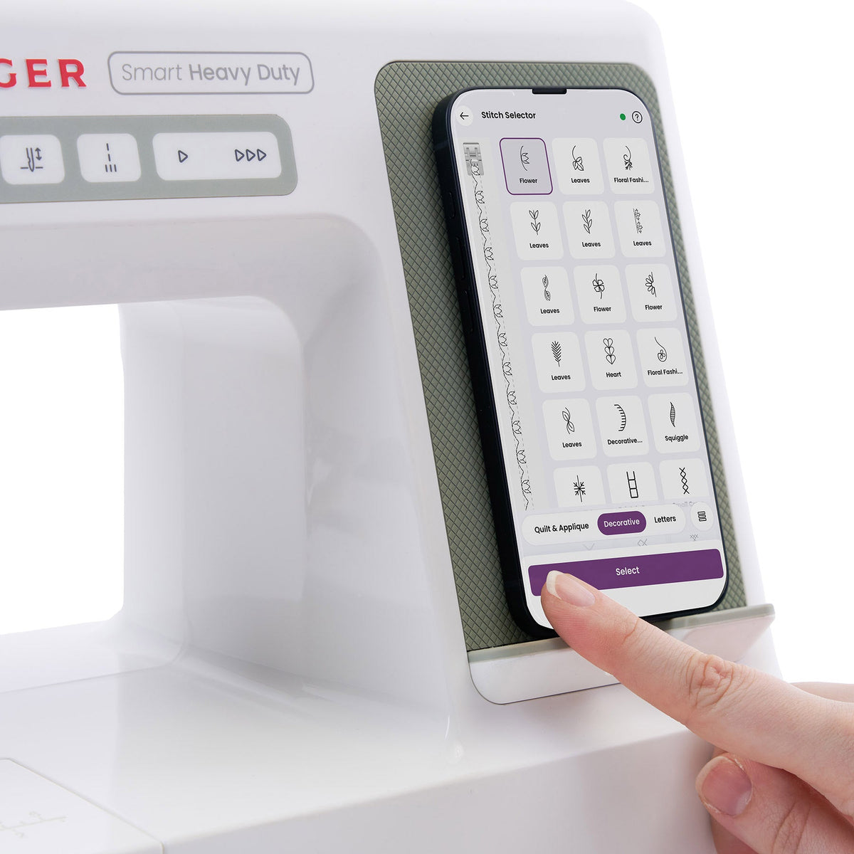 SINGER Smart Heavy Duty 9120 Sewing and Embroidery Machine - official product image 4