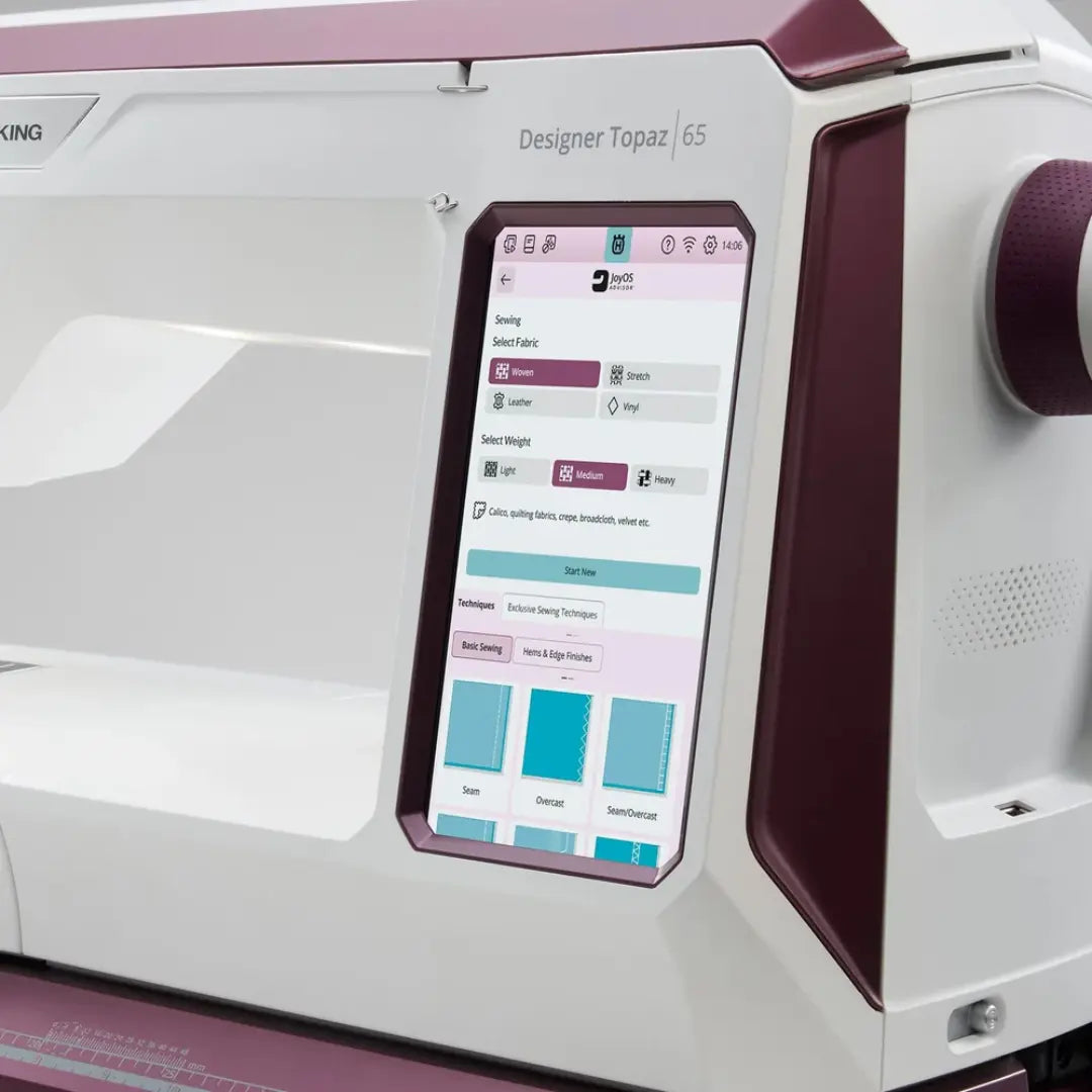HUSQVARNA® VIKING® DESIGNER TOPAZ™ 65 Sewing & Embroidery Machine + Just Getting Started Bundle Viking
