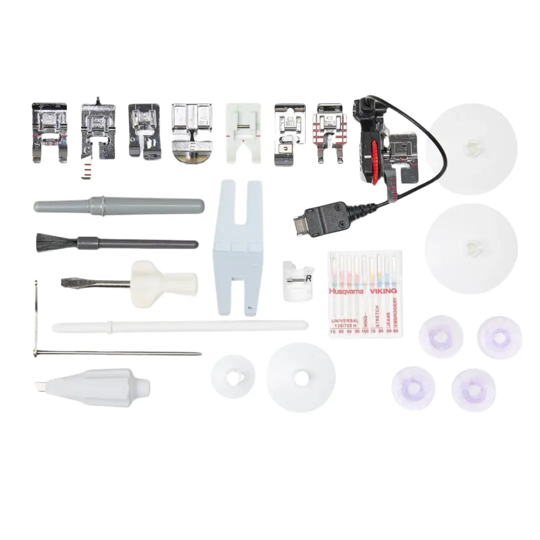 HUSQVARNA® VIKING® DESIGNER TOPAZ™ 65 Sewing & Embroidery Machine + Just Getting Started Bundle Viking