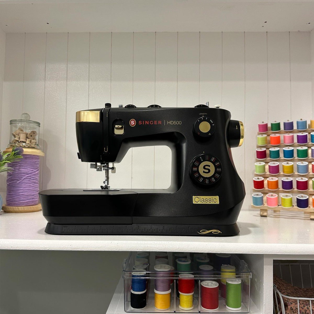 SINGER HD500 Classic Black Sewing Machine & Extension Table Bundle - official product image 3
