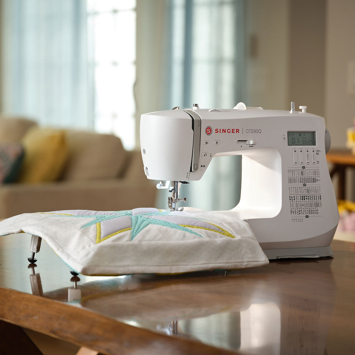 SINGER C7290Q Sewing & Quilting Machine with Extension Table - official product image 2