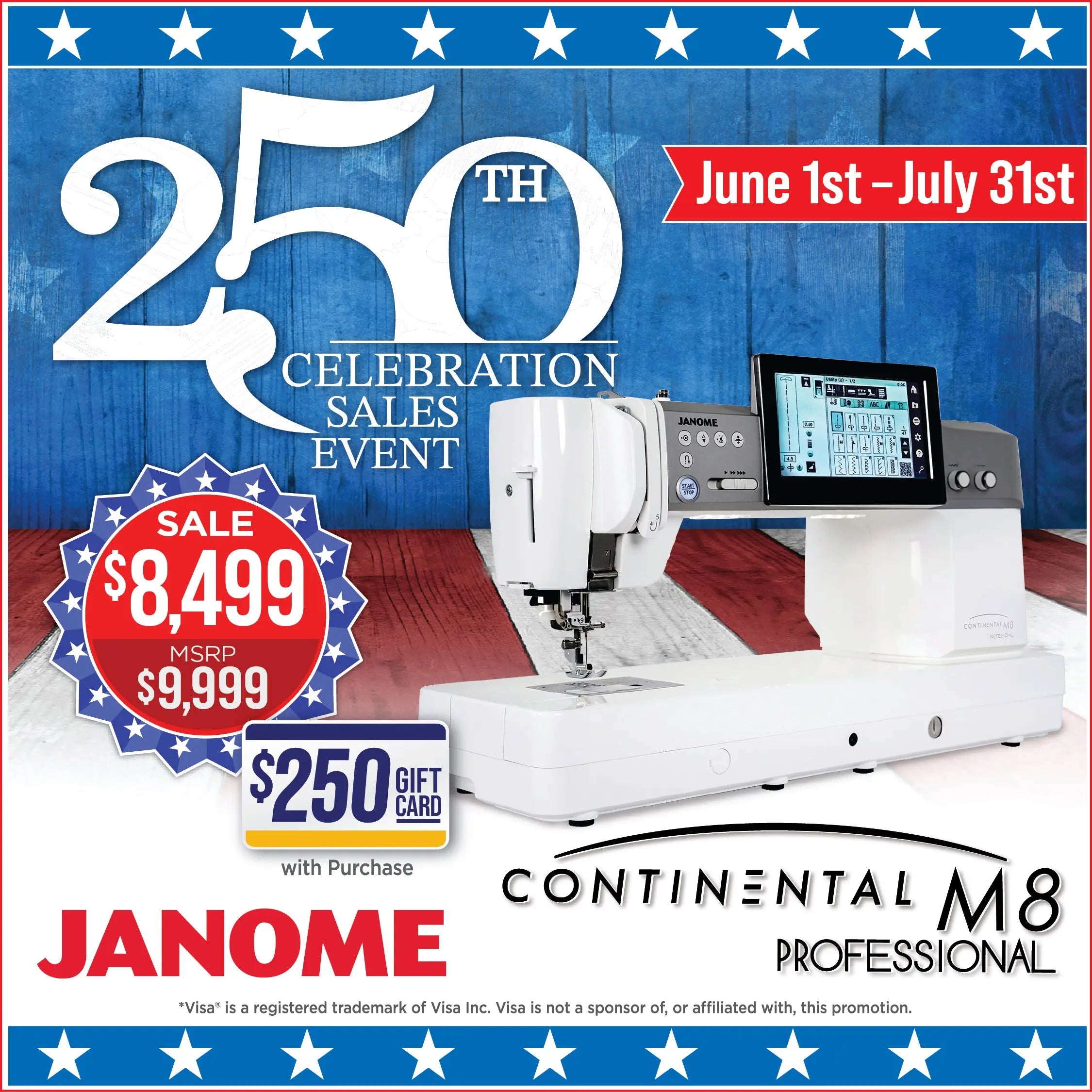 Janome Continental M8 Professional