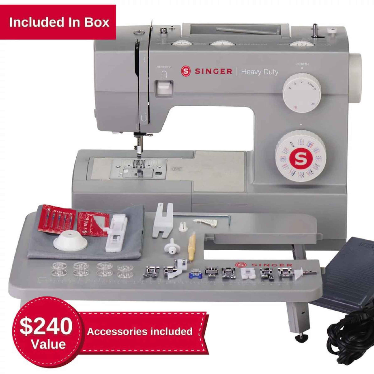 SINGER Heavy Duty 6380 Sewing Machine with Extension Table - official product image 3