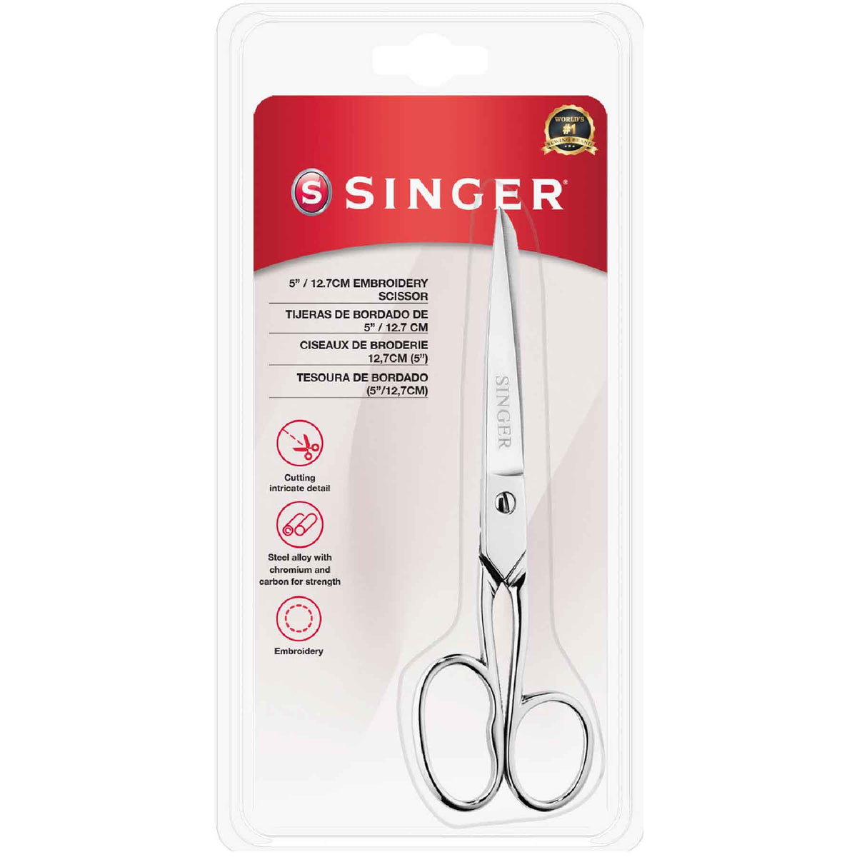 SINGER 5 inch Embroidery Scissors