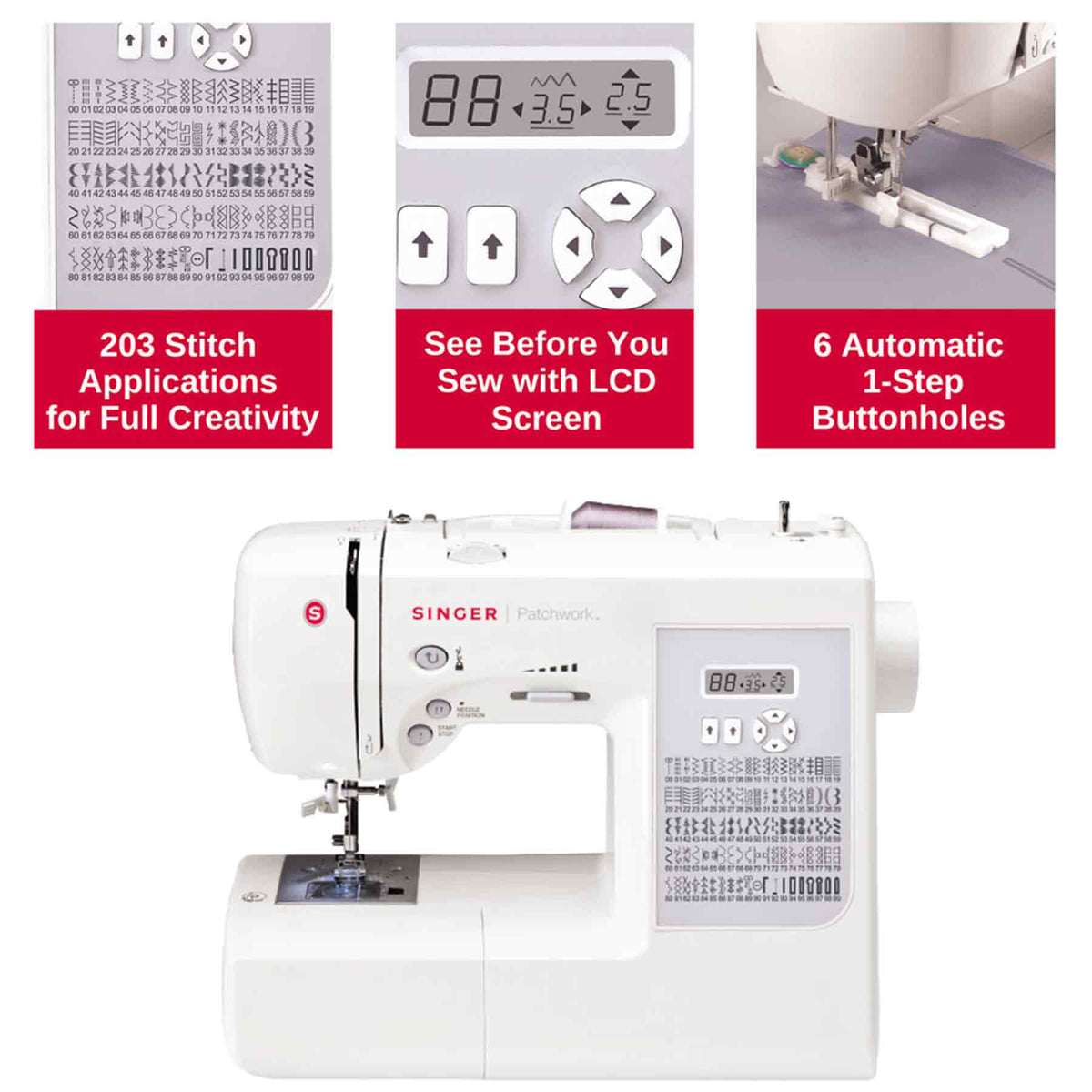 SINGER Patchwork 7285Q Sewing & Quilting Machine - official product image 3
