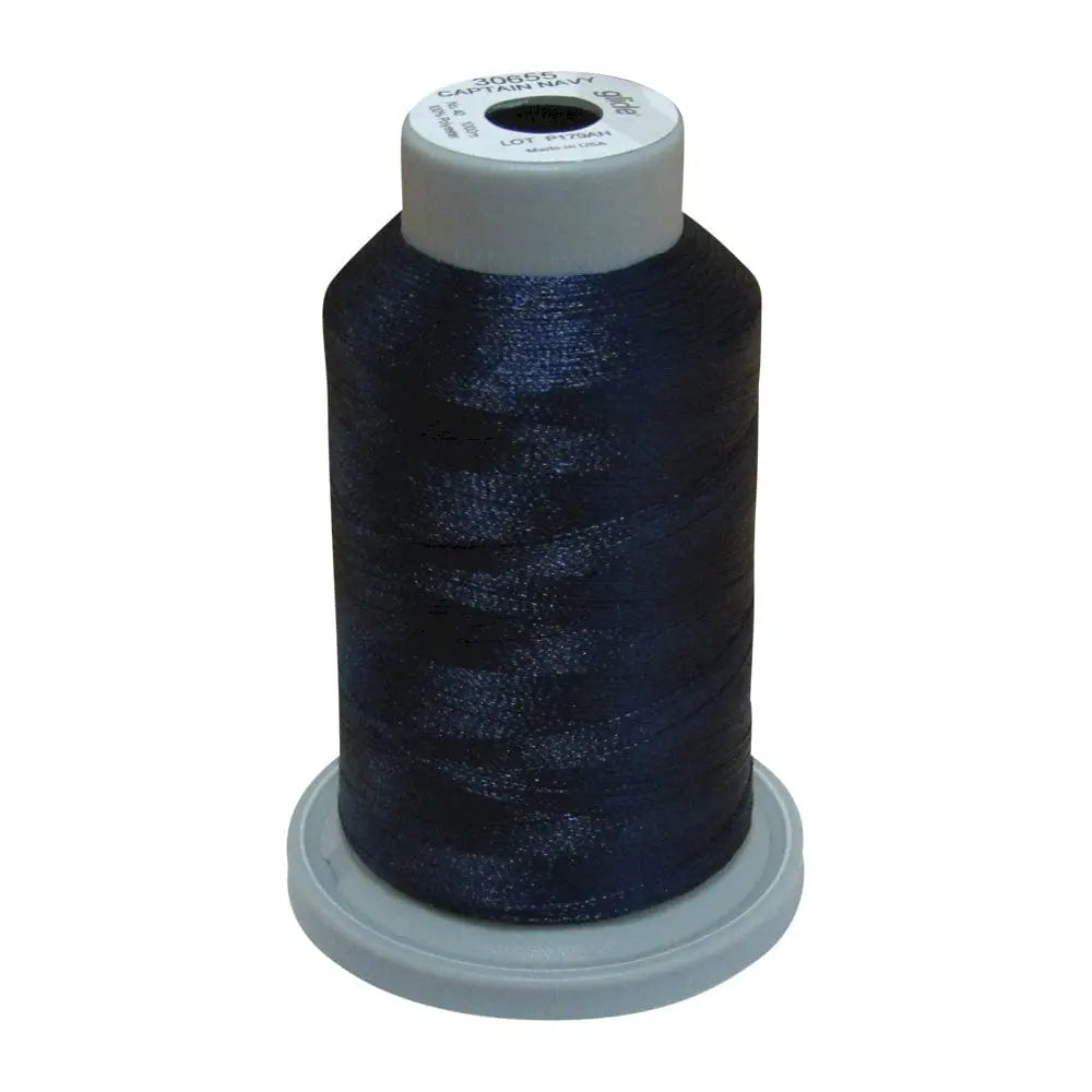 Fil-Tech Thread & Floss Glide Trilobal Polyester No. 40 Captain Navy 30655 1000 meter