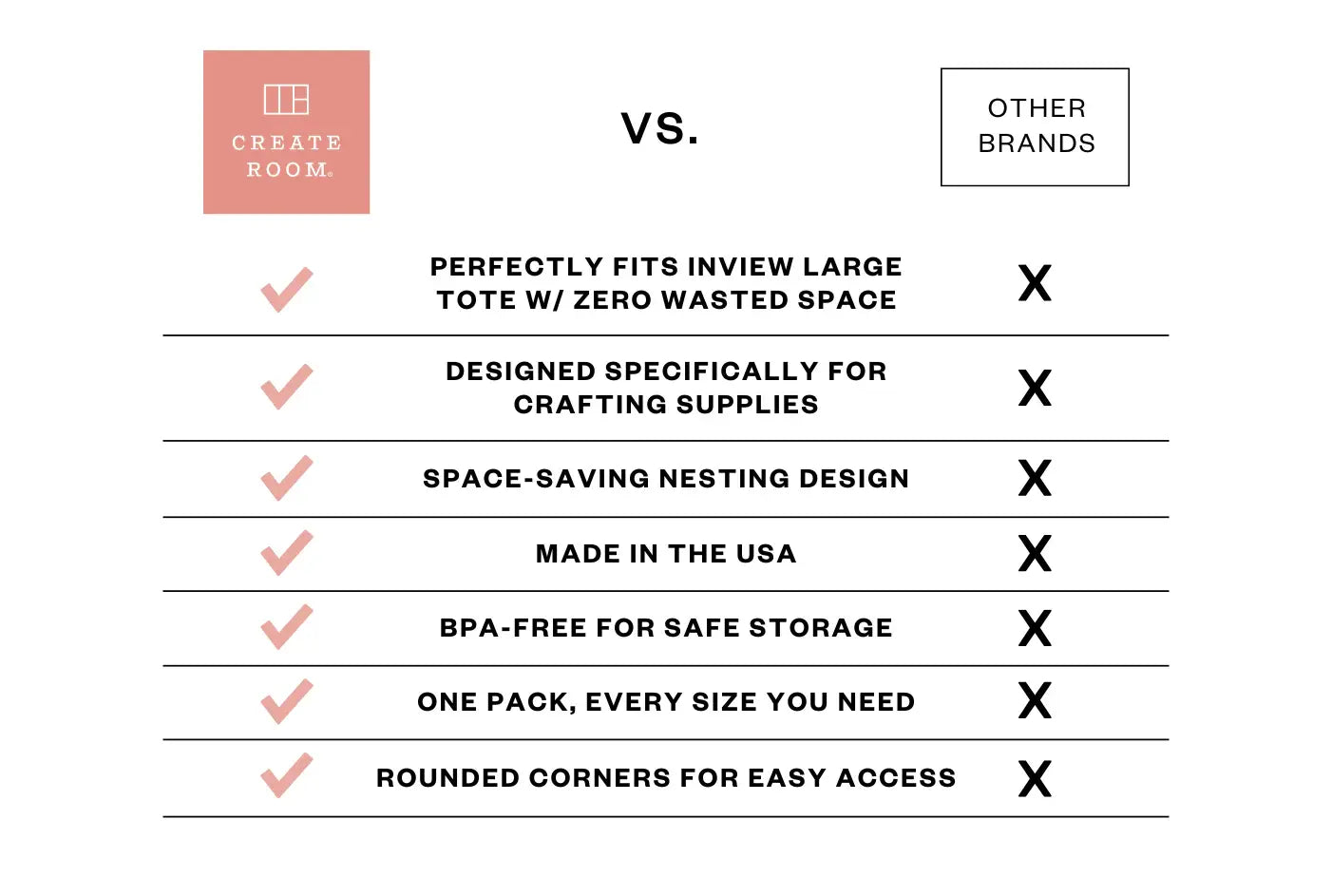 Create Room Mini Tote 24 Pack
