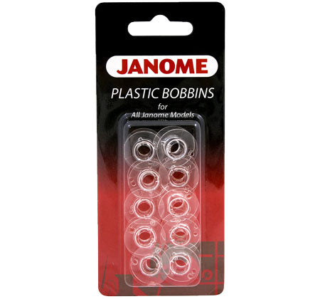 Janome Clear Plastic Bobbins 10 Pack
