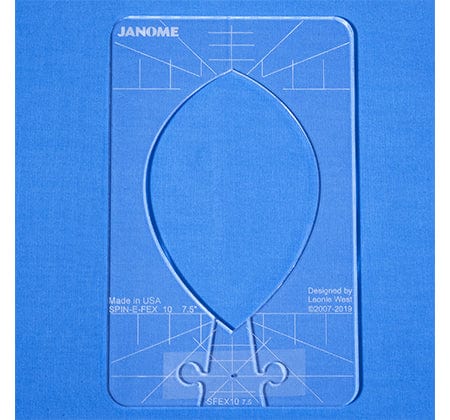 Janome Quilting Rulers Janome Spin E Fex 10-7.5"