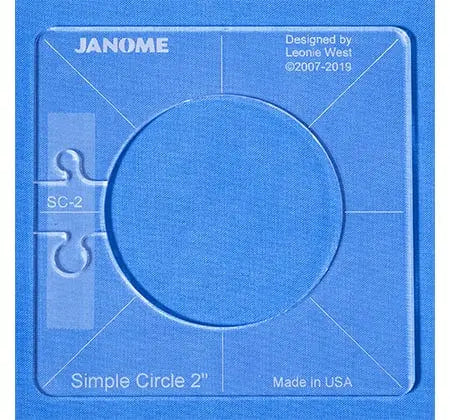 Janome Quilting Rulers Janome Simple Circle 2" Ruler