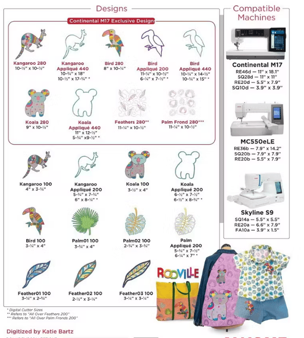 Janome Quilting Software Janome Kimberly Einmo’s Rooville Embroidery Collection