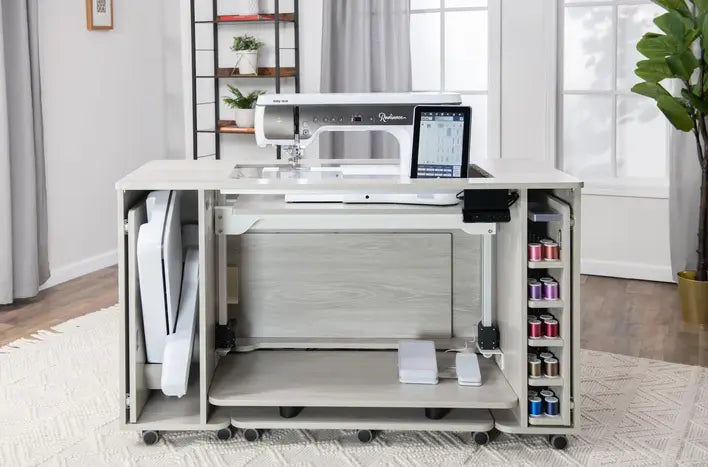 Koala all in one embroidy studio cart, table, and storage