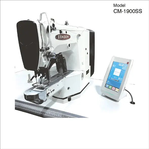 Consew CM-1900SS Programmable Pattern Tacker Industrial Sewing Machine