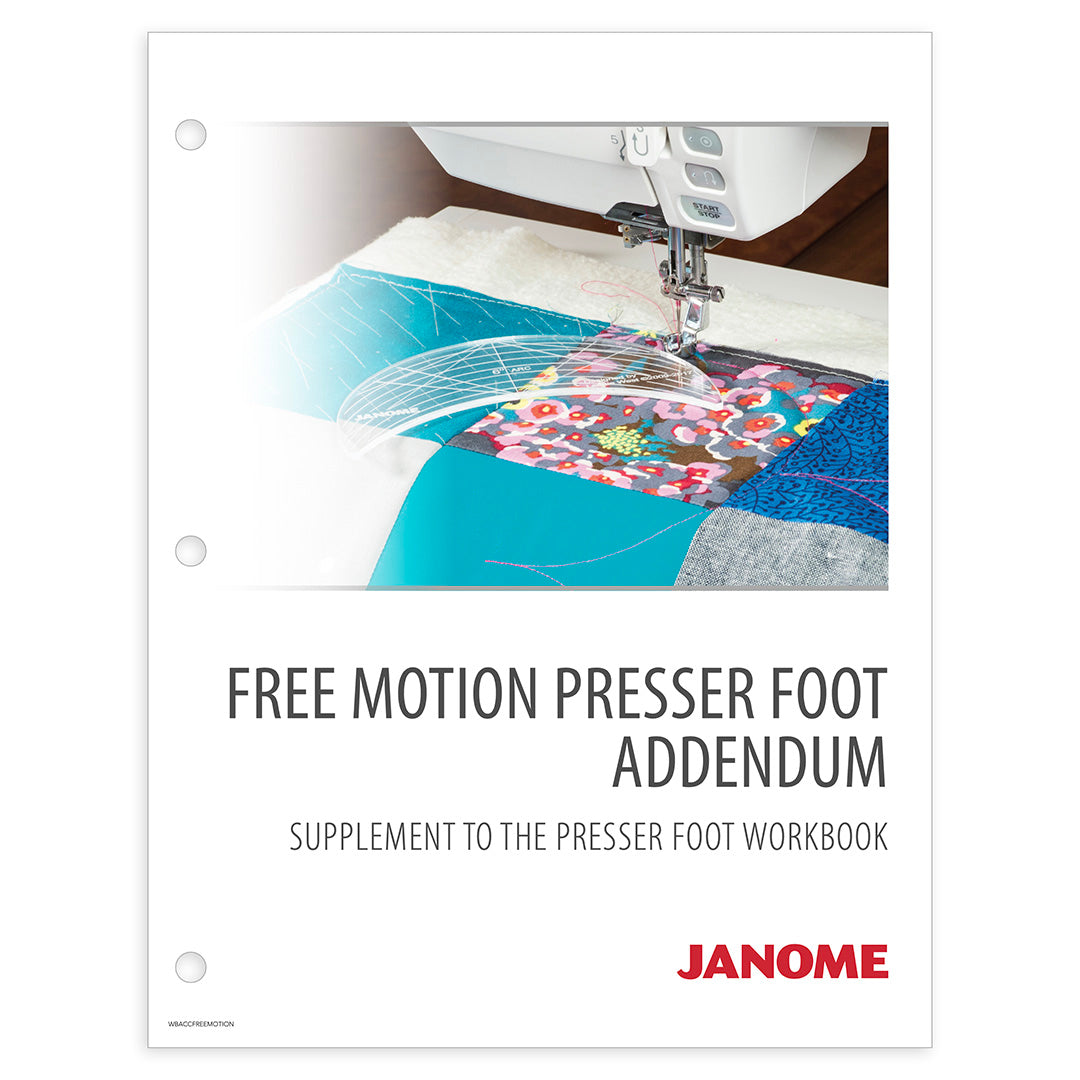 Janome Presser Foot Workbook Free Motion Quilting Addendum