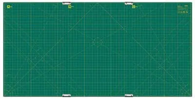 Olfa Cutting Mats Continuous Grid Rotary Mat Set 35inx70in Green