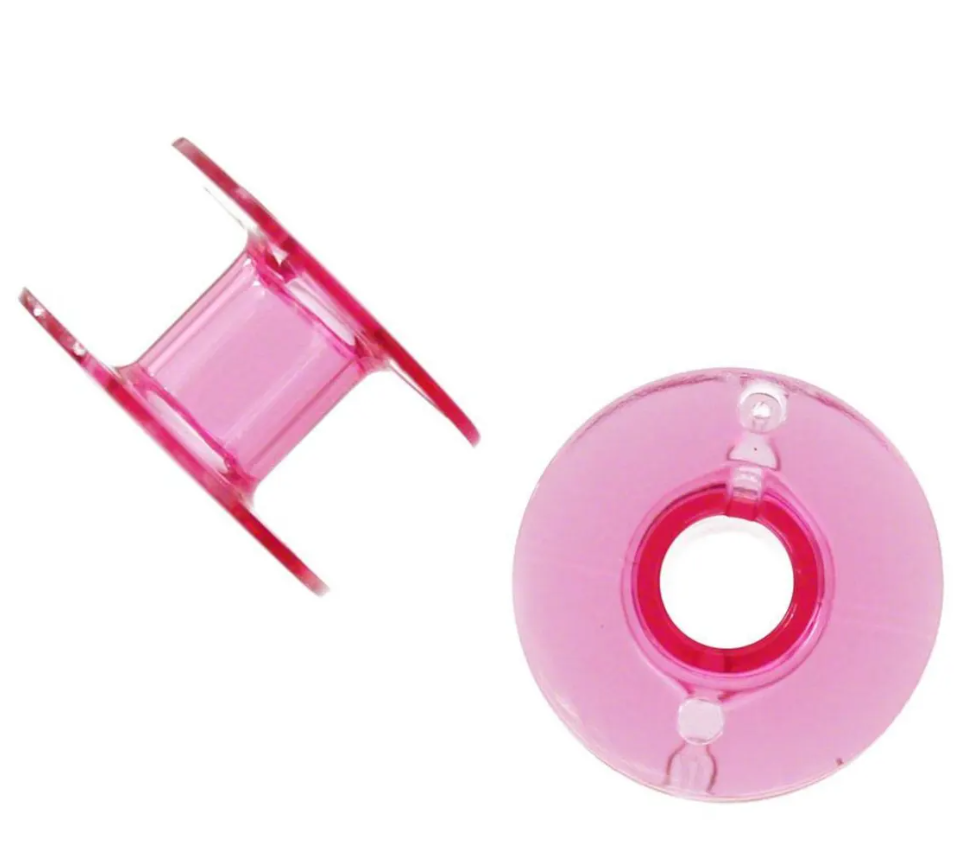 Janome 25 Pack Pink Cherry Blossom Bobbins and Case Class 15 / Style J 200277095