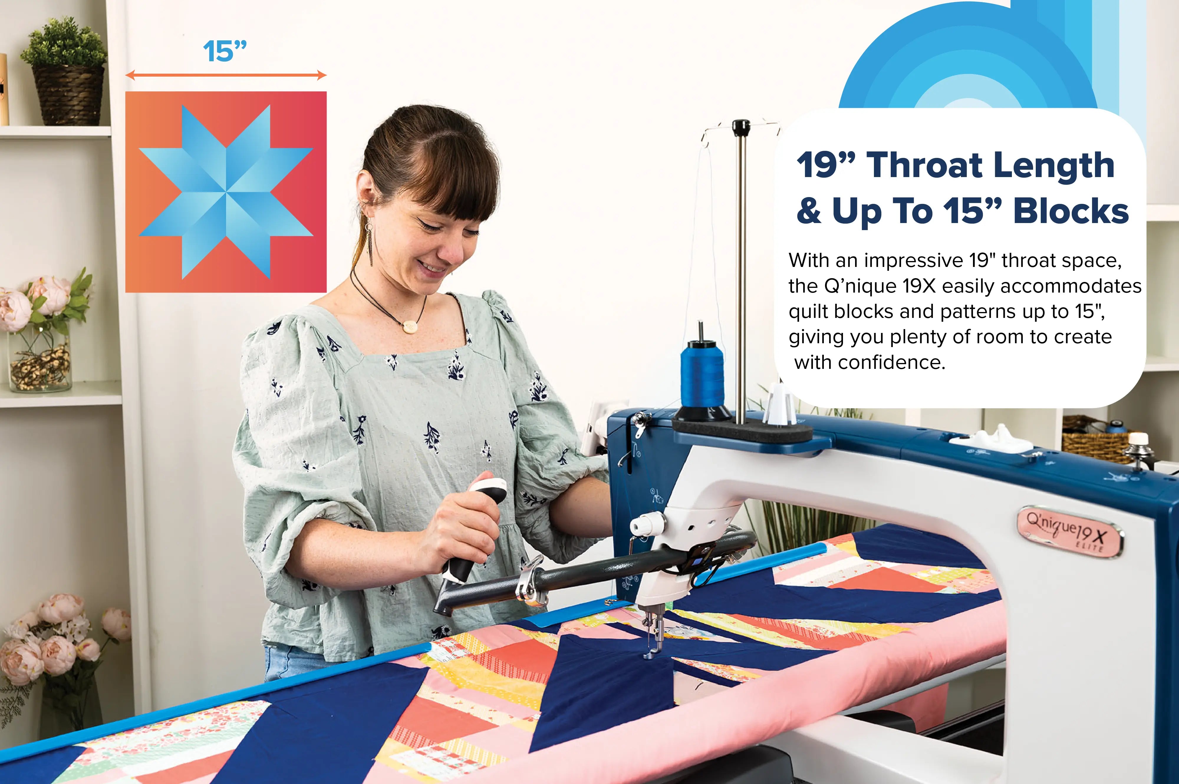 Grace Q’nique 19X Longarm Quilting Machine Grace