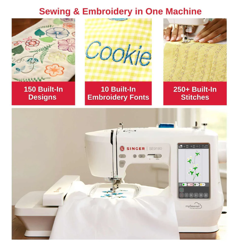 SINGER® SE9180 Sewing & Embroidery Machine