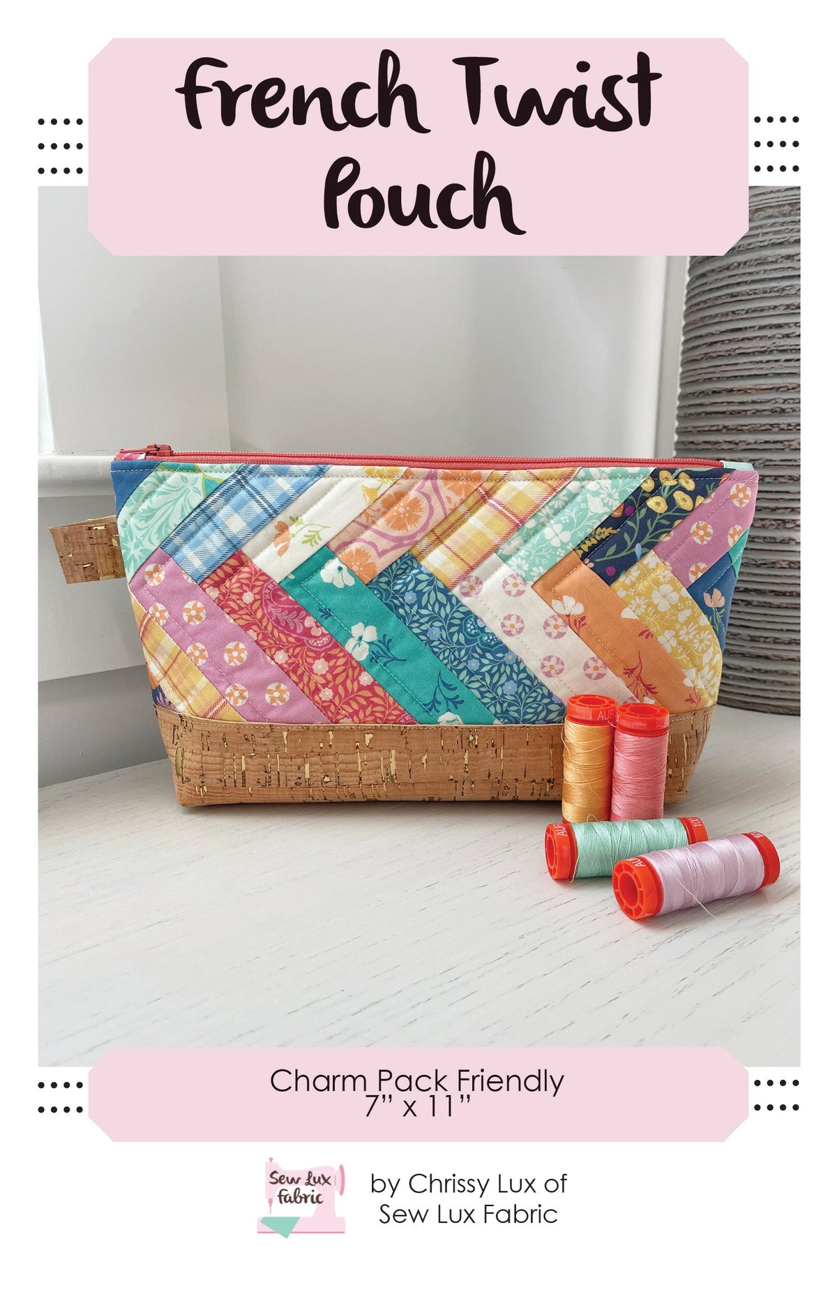 Sew Lux French Twist Pouch paper pattern SLF-2602