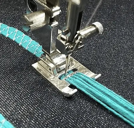 Sewing Machine Outlet Accessories Janome 9 Hole Cording Foot, High Shank