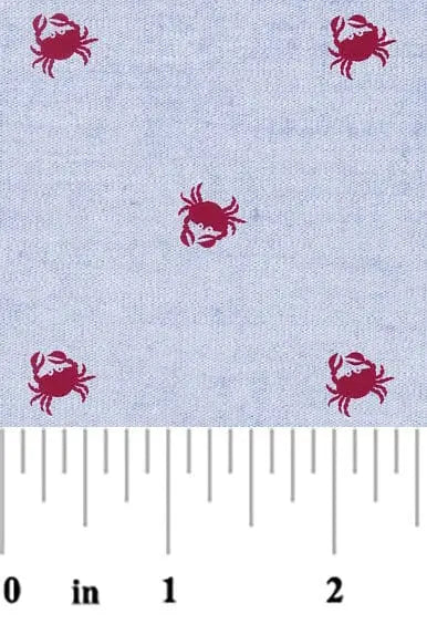 Sewingmachineoutlet 2108 Crabs Chambray Fabric Finders