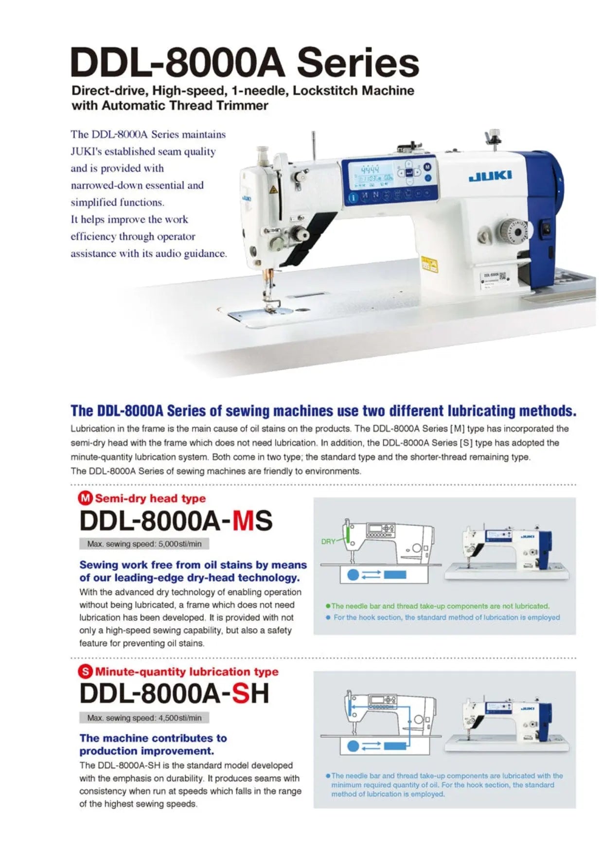 Sewingmachineoutlet Juki DDL-8000A Series