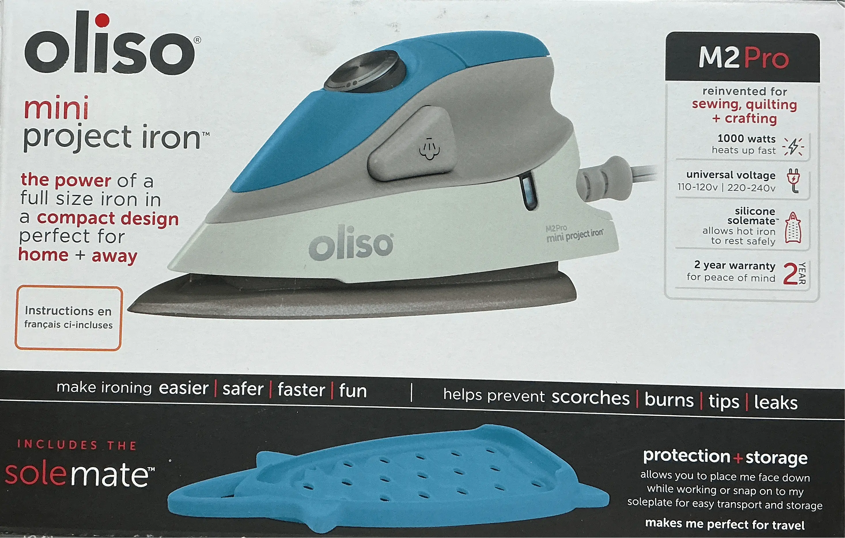 Sewingmachineoutlet Oliso Mini Project Iron Turq.
