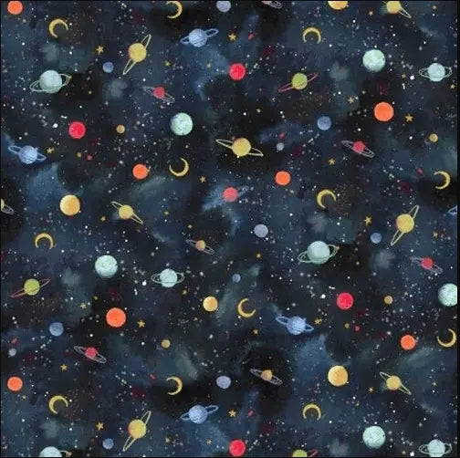 Sewingmachineoutlet P & B Textiles To The Moon Planets