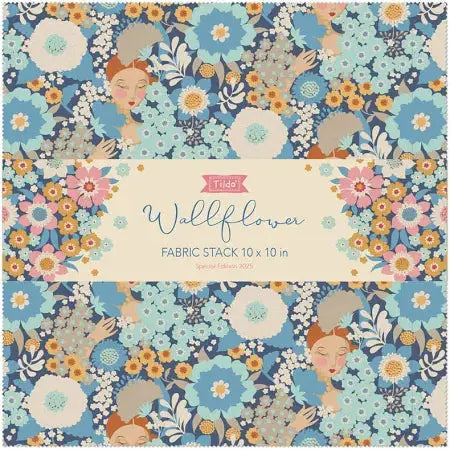 Tilda Wallflower 10x10 Fabric Stack Tilda