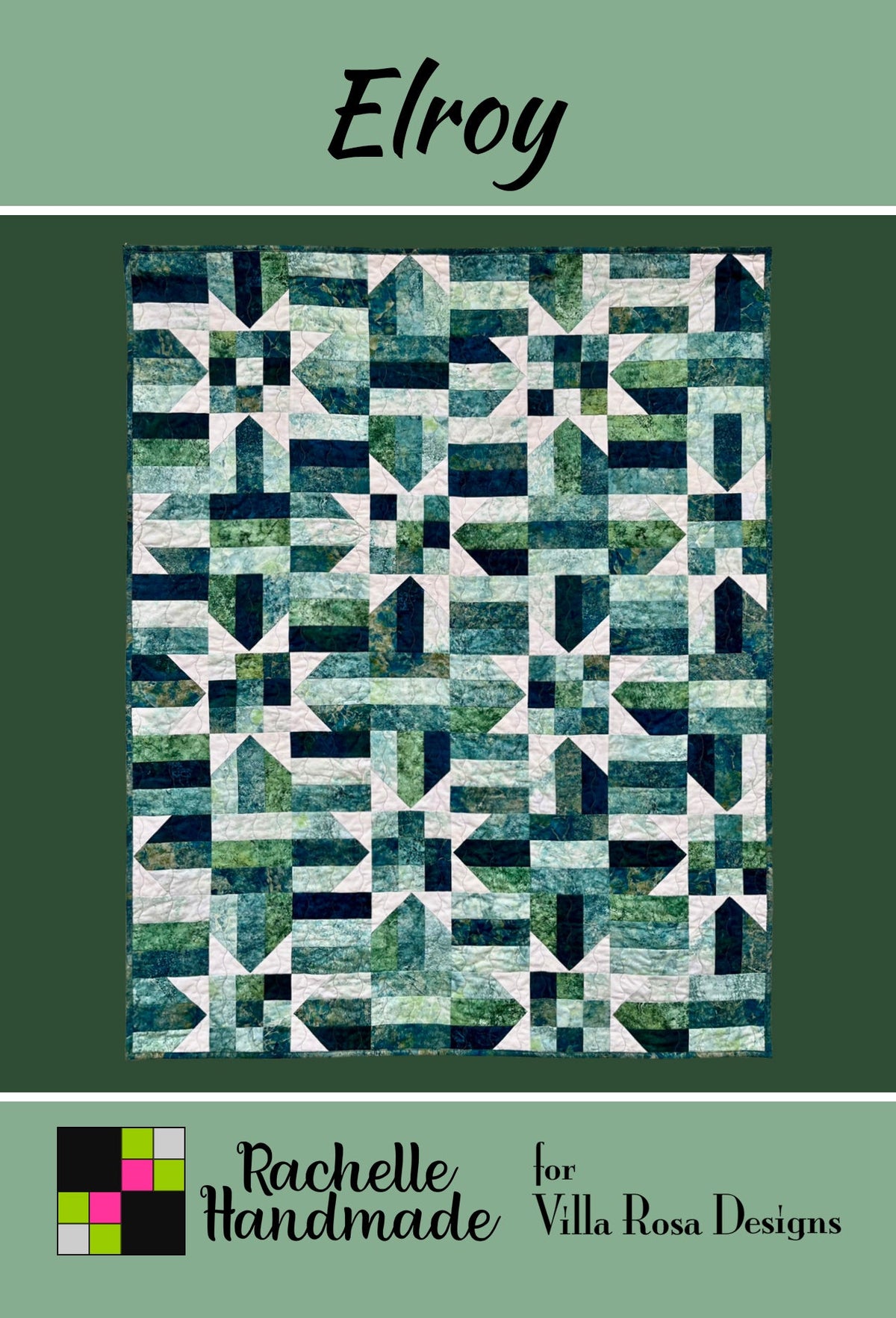 Villa Rosa Designs Elroy quilt pattern cover VRDRH026
