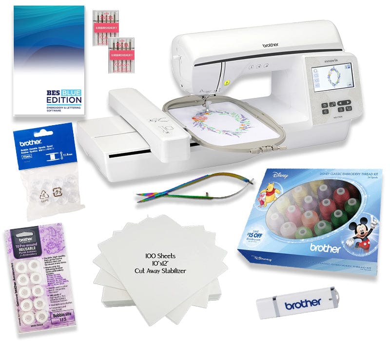 Brother SE700 Embroidery & Sewing Machine w/ Embroidery Bundle 