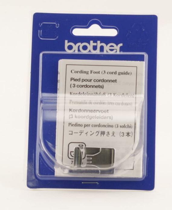 Brother Presser Feet Brother SA110 7mm Cording Foot with 3 Cords or Decorative Threads.