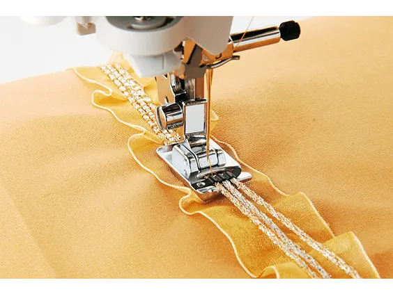 Brother Presser Feet Brother SA110 7mm Cording Foot with 3 Cords or Decorative Threads.