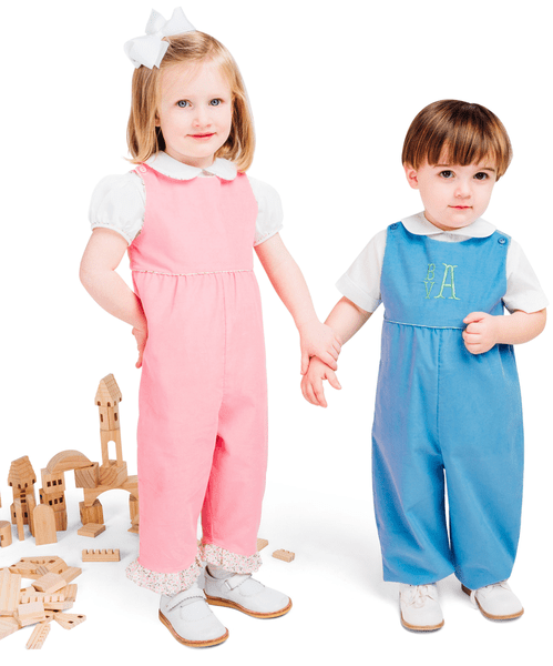 Children's Corner Patterns Children's Corner CC244 Paulie Button On The Shoulder Romper Pattern
