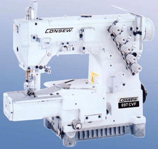 Consew Industrial Machines Consew 697CVF High Speed, Flat Bed, Top and Bottom Coverstitch