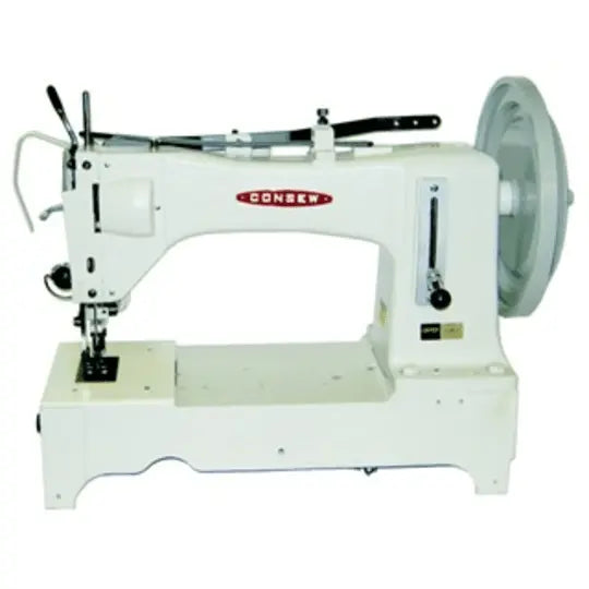 Consew Industrial Machines Consew Model 733R-5 Extra Heavy Duty, Long Arm, Single Needle, Drop Feed, Lockstitch Machine Power Stand and Motor