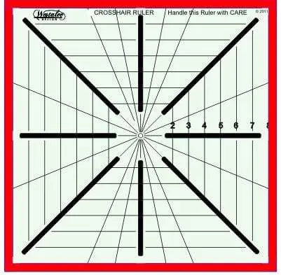 Sew Steady Quilting Accessories Westalee 12.5" x 12.5" 8 Pt Crosshair Ruler
