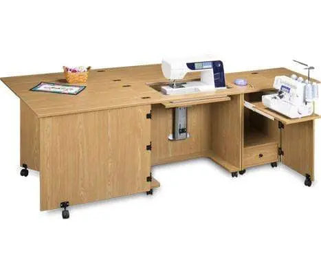 Sylvia Cabinets and Tables Sylvia Quilting and Sergering Combo Cabinet Model 1050Q