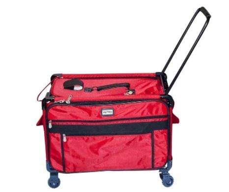 Tutto Totes and Bags Tutto Machine On Wheels (Blush Pink Diamond, 24-Inch) Cherry Red